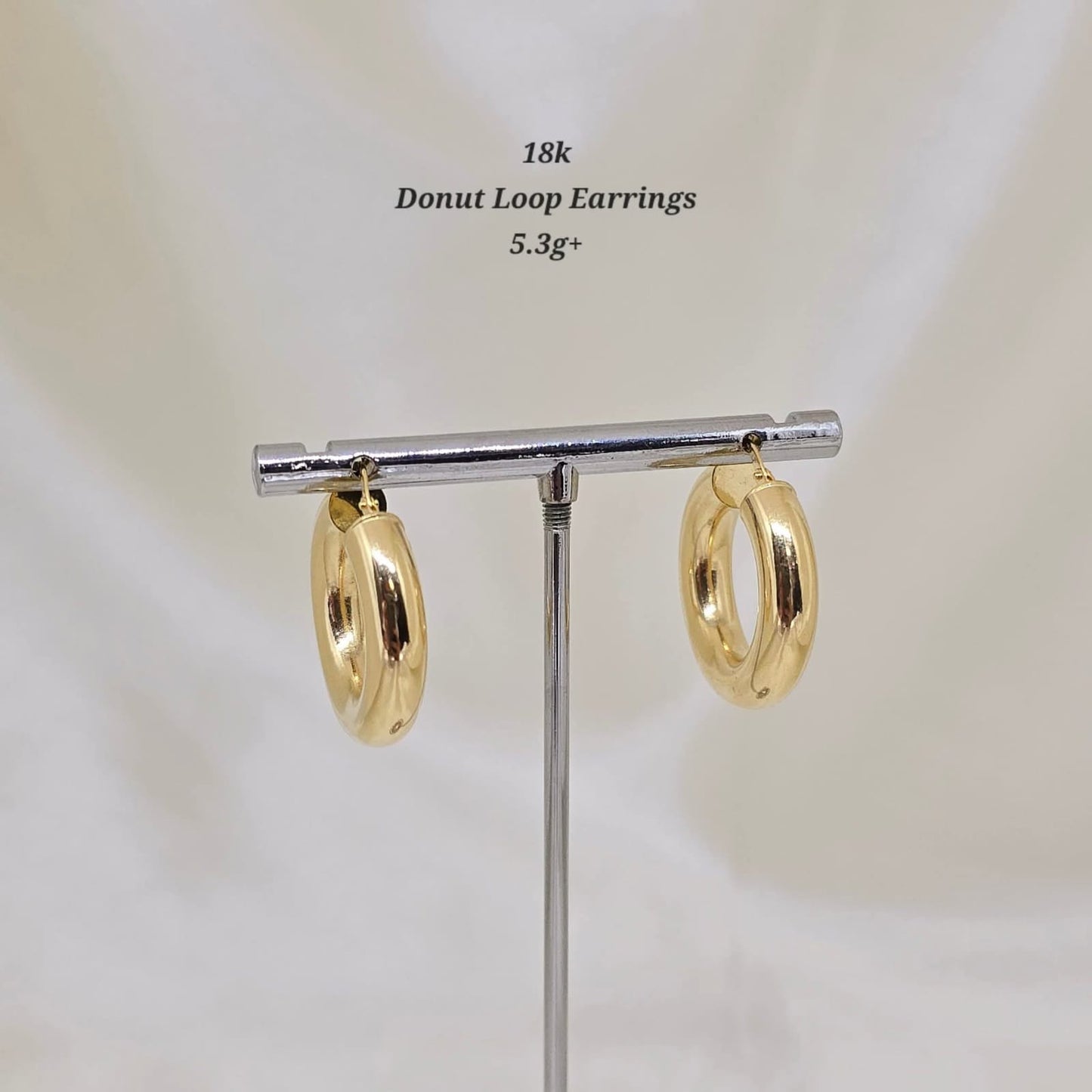 18k Donut Earrings