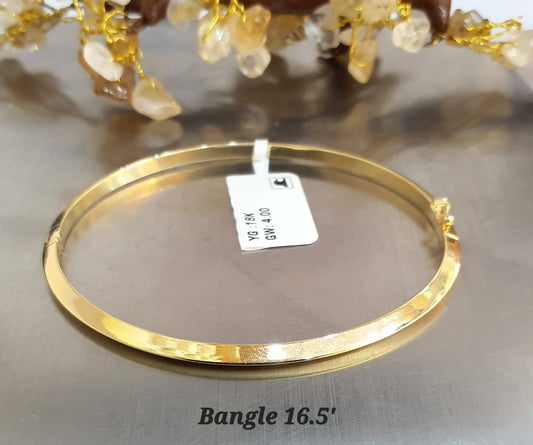 18K Solid Gold Minimalistic Bangle