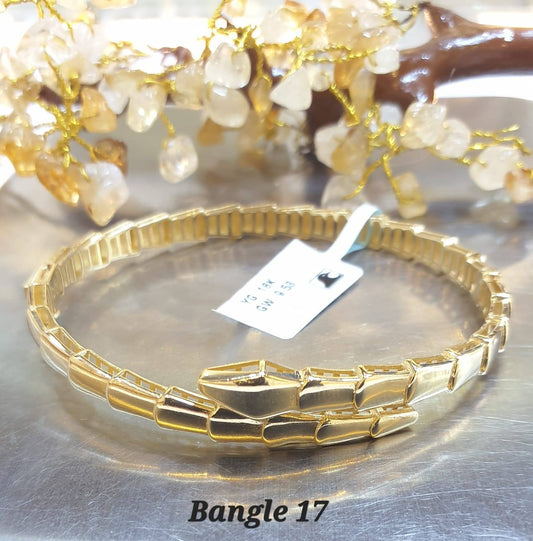 Gold Scale Link Bangle