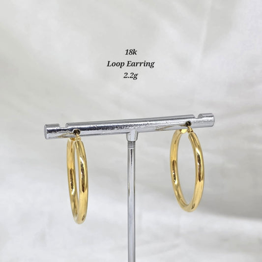 18K Big Loop Earrings