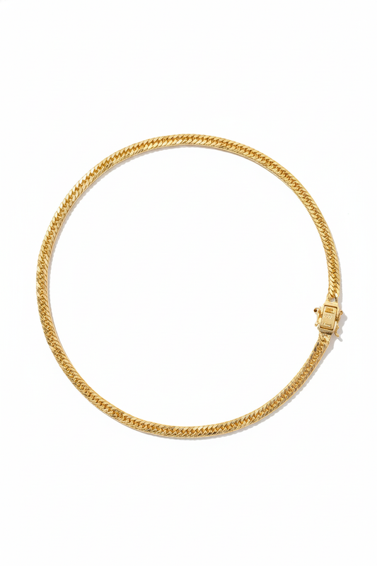 18K Solid Gold Chain Bracelet