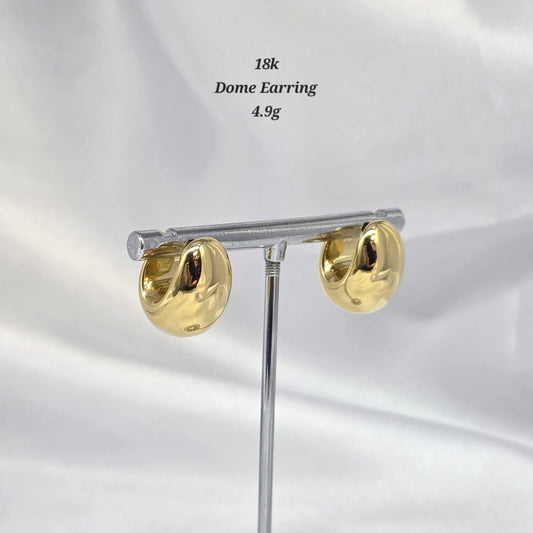18K Dome Earrings